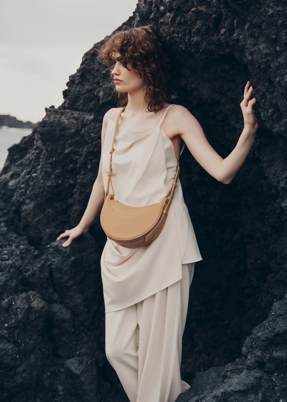 Polene Numéro Dix Crossbody Väska Beige | SVERIGE 7RBVOU