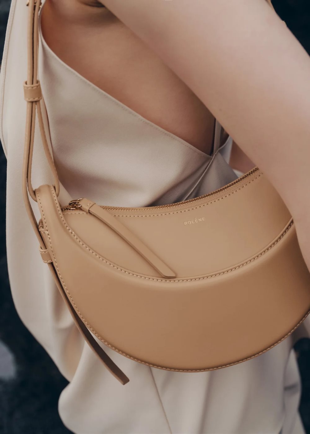 Polene Numéro Dix Crossbody Väska Beige | SVERIGE 7RBVOU